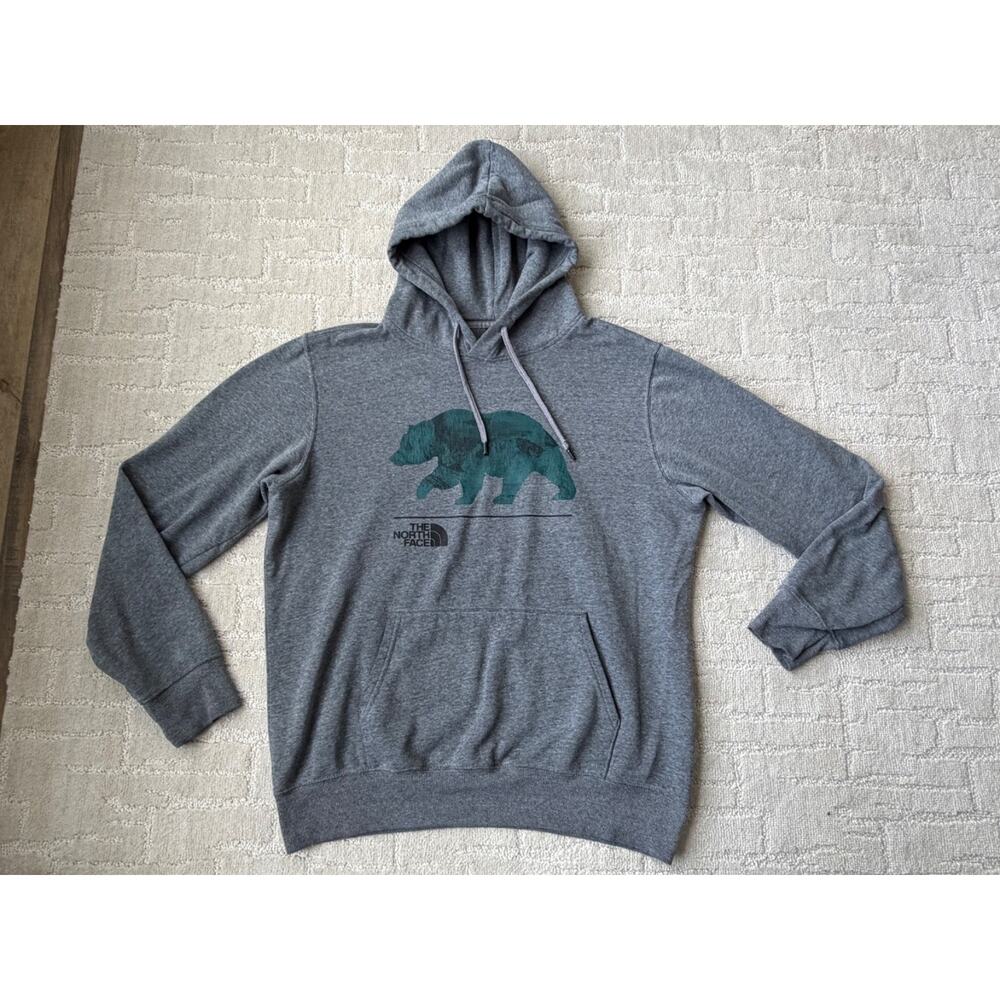 The North Face Hoodie Mens Bear Graphic Pullover Sweatshirt